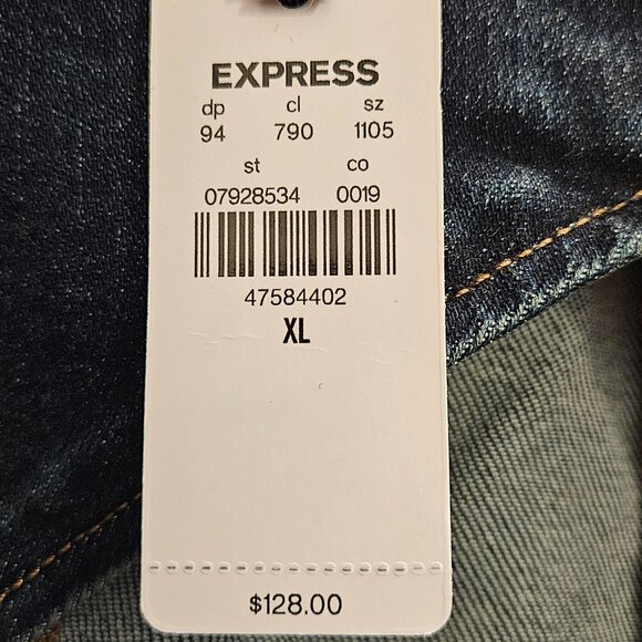 Denim Back Cutout Hyper Sculpt Wide Leg Jumpsuit - Picture 6 of 8